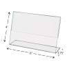 Marketing Holders Slant Back 6"w x 4" Sign Display Holder
