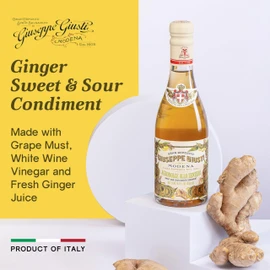 Giuseppe Giusti Ginger Sweet and Sour Condiment – Made With Balsamic Vinegar of Modena, Elevate Salads, Pasta, Desserts, and Craft Cocktails – 8.45 fl oz (250 ml) - Pack of 1