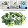 Home Hanging Artificial Plants Wreath Green Leaf Wreath Decoration for