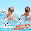Billeeit 4Pcs Water Skipping Balls for Pool Play(Soccer Theme), Water