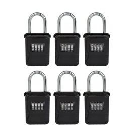 Vault Locks 3200 Key Lock Box Waterproof Combination Hanging Lock Keysafe 6-PACK