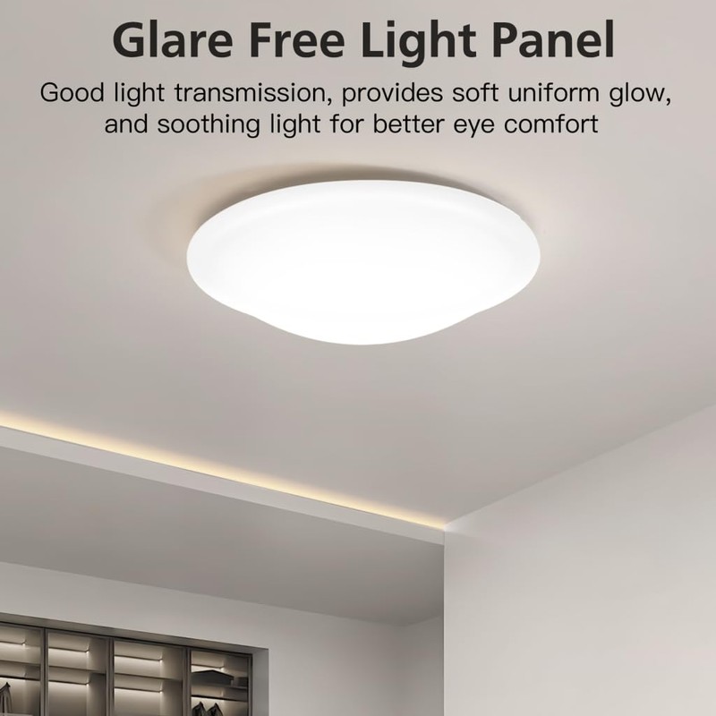 Ceiling Light Cover: Mushroom Ceiling Light Shade Replacement, 7.36 Inch