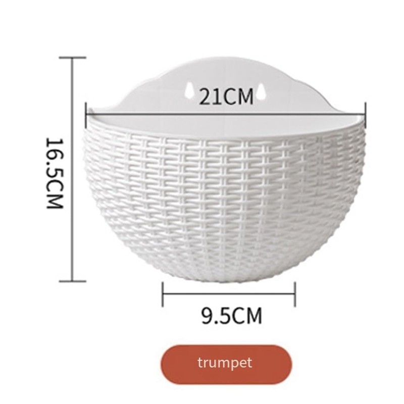 Snblzhef Green Wall Planter Wall-Mounted Planter Semi-Circular Fence Planter with