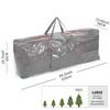 Ram® 7FT Extra Large GREY Christmas Tree Storage Bag Waterproof