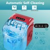 EUHOMY Countertop Ice Maker Machine with Handle, 26lbs Per Day,