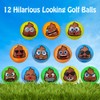 MOJIFLY Golf Balls, Novelty, 12 Pack, Funny Kids Golf Balls