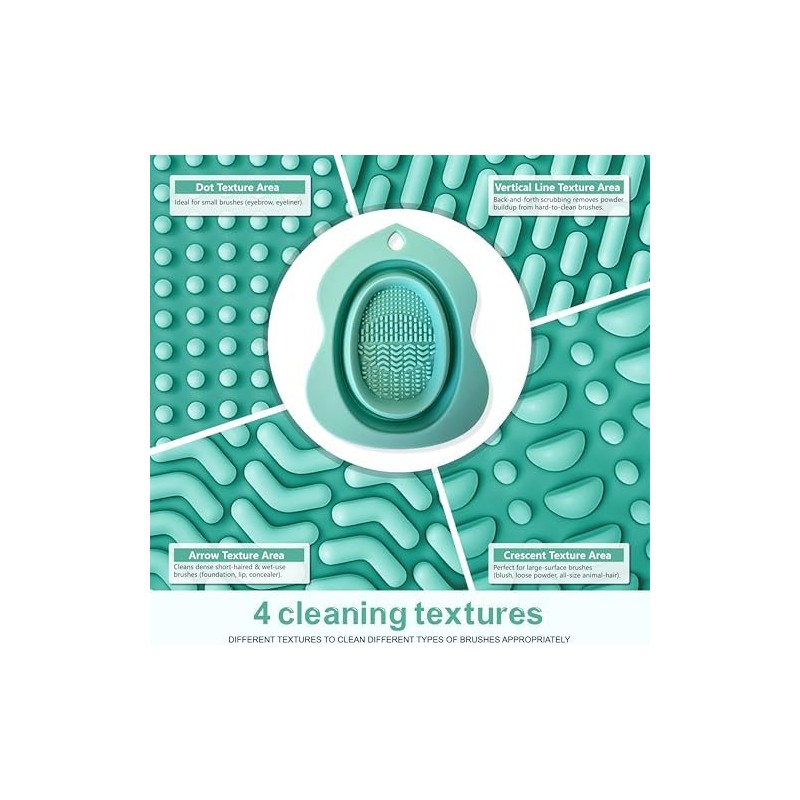 Makeup Brush Cleaning Bowl, Compact Lightweight Accessory for Travel and