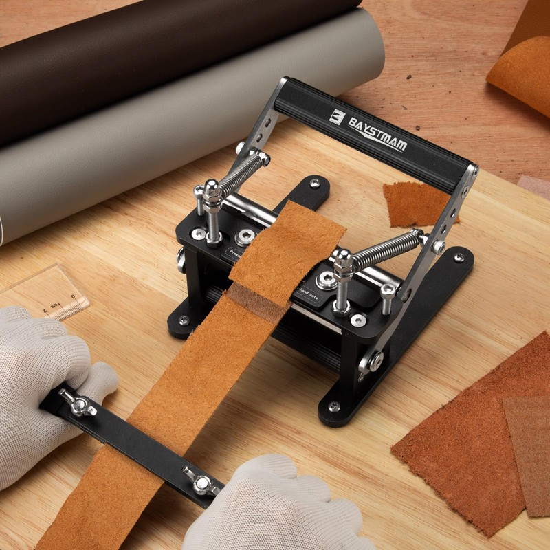 Leather Skiver Leather Splitter with Pulling Handle,Leather Peeling Machine, Leather