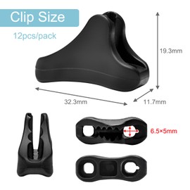 12Pack Rope Tensioner Ultralight Guyline Tensioners Adjuster Tent Rope, Rope Tightener for Tents & Tarps Paracord Ultralight Backpacking Gear, fit 3-5mm Paracord