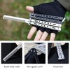 RICHDMI Butterfly Comb, Butterfly Comb, Foldable Pocket Comb, Foldable Metal
