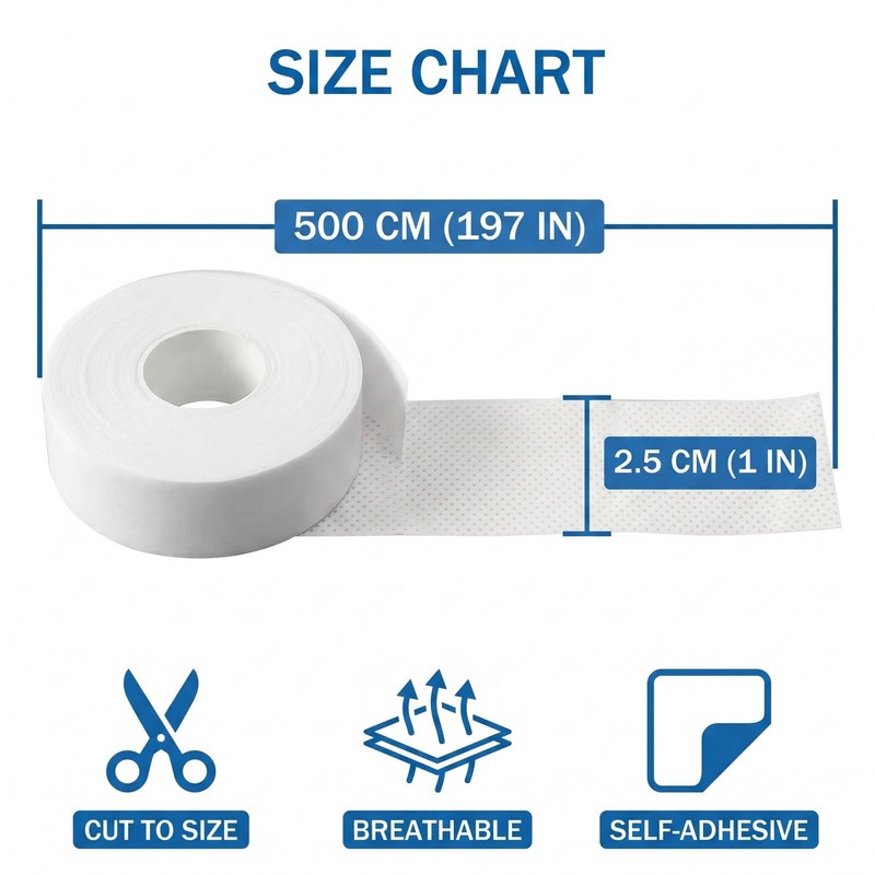 LAPQOS Antitraspiranti,4 rotoli (5 m * 2,5 cm) di patch