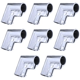 8 Pack 1 3/8" x 1 3/8" ALU Chain Link Fence Gate Corner Aluminum Gate Corner Gate Elbow with Screws