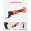 VEVOR Cordless Oscillating Tool, 20V Multitool Oscillating Tool with 6