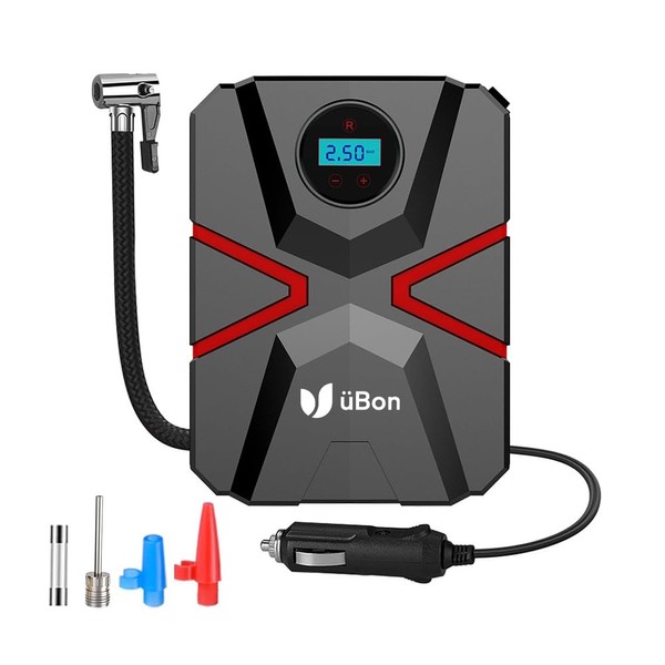 üBon Tyre Inflator: Effortless Inflation Made Easy, 12v Digital &