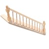 TKSE Dollhouse Staircase, Miniature Doll House Stairs Glossy Rounded Corners
