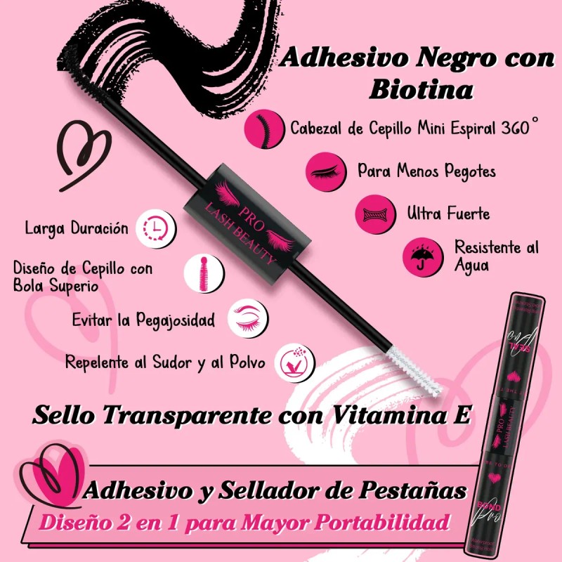 Kit De Extensiones Pestañas Pro 30d 40d 9-16mm 280pcs