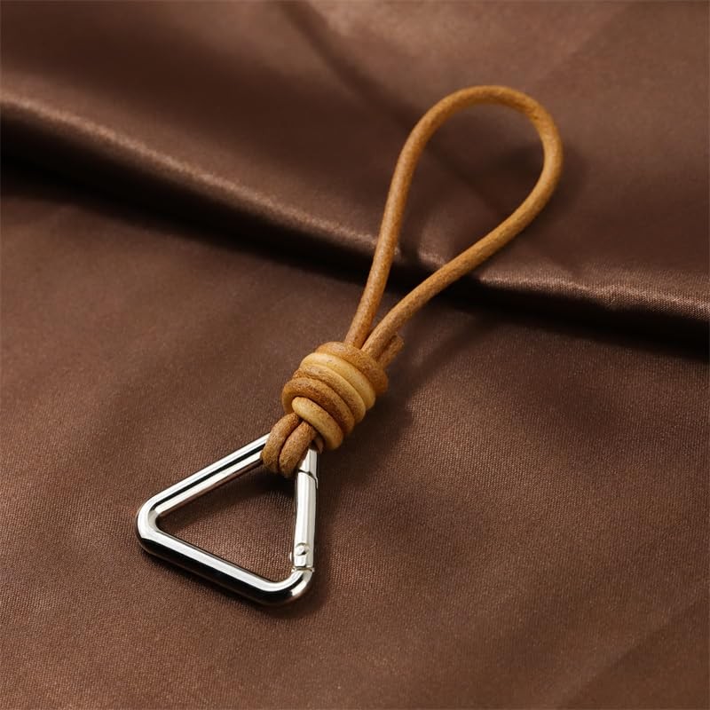 Tanjun Key Chain, Keyring, Simple, Genuine Leather, Leather, Belt Loop,