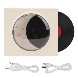 Bluetooth Speaker with Night Lamp Vintage High Volume Built in 1500mAh Battery Small Speaker for Desktop Bedroom Office White