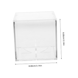 Outanaya Acrylic Display Case for Baseballs Transparent Cube Holder with Base for Collecting and Showcasing Signed Balls Multi-Purpose for Softballs and Tennis Balls