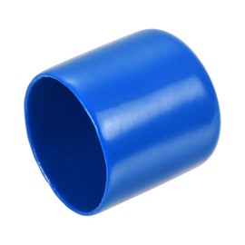 QUARKZMAN Pack of 15 Rubber End Caps 30 mm ID Vinyl Round End Cap Cover Screw Thread Protective Caps Blue