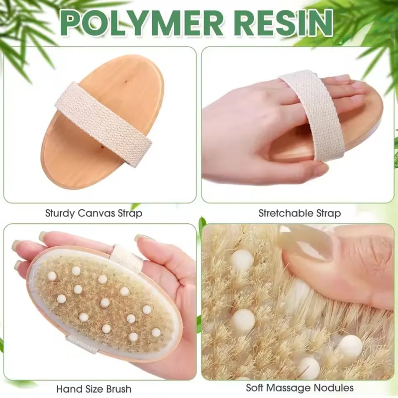 2pcs Cepillo Exfoliante Para La Ducha | Diseño De Doble
