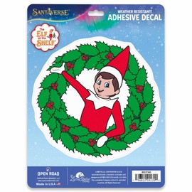 Elf on The Shelf Adhesive Vinyl Decal - Fun Elf on The Shelf Sticker for Christmas Decorating
