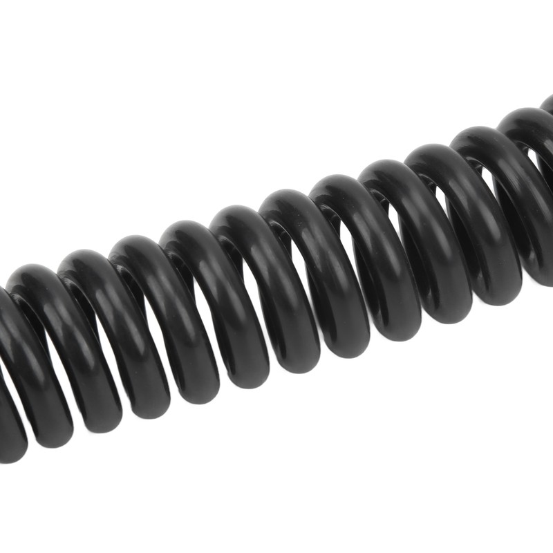 Surfboard Leash High Elasticity TPU Black Adjustable Coiled Surfing Leg