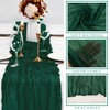 6 Pcs Emerald Green 10FT Cheesecloth Table Runner Gauze Fabric