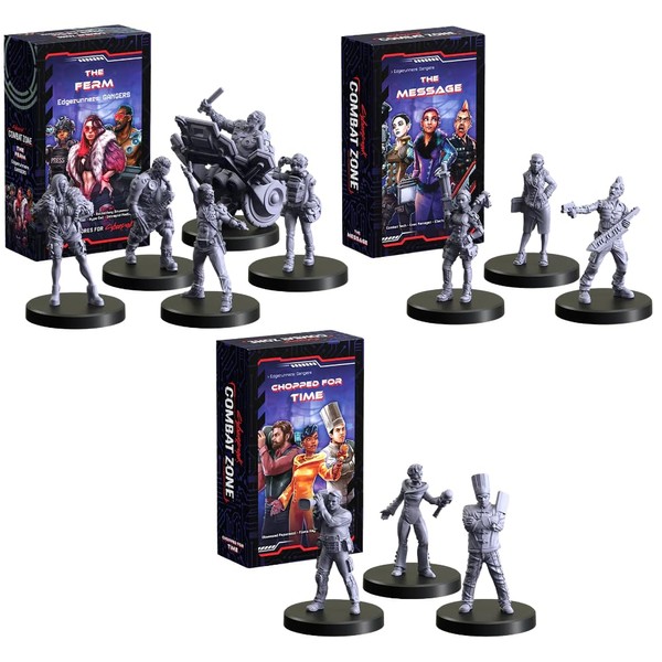 Monster Fight Club Cyberpunk Red Combat Zone Miniatures Bundle: Edgerunners