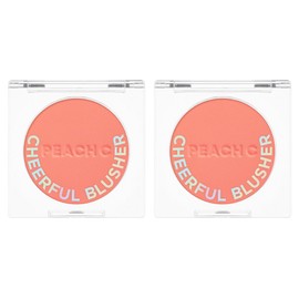 Peach C Cheerful Blusher 4g, 02 Peachful, 2 pcs / 피치씨 치어풀 블러셔 4g, 02 피치풀, 2개