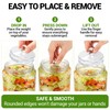 3-Pack Glass Fermentation Weights for Gallon Jars – 3.7 Inch