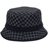 Happy Hat, Plaid Pork Pie Hat, 23.6 inches (60 cm),
