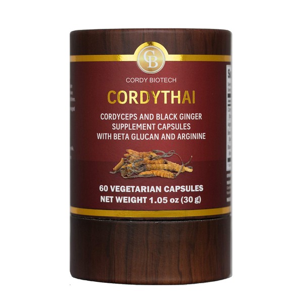 CORDYTHAI Cordyceps Extract and Black Ginger Supplement 60 Capsules