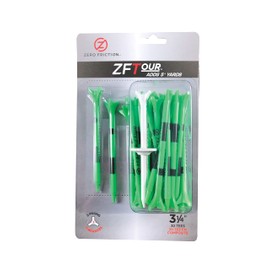 Zero Friction Tour 3-Prong Golf Tees (3-1/4 Inch, Citrus Green, Pack of 30)
