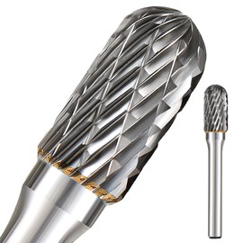 Carbide Burr Set 1/4 Shank w/Big Beech Holder Die Grinder Bits Drill Bits Grinding Bits for Metal Rotary Tool Attachment Accessories Rasp Weld Wood Stone for Milwaukee Dewalt (FO-2)