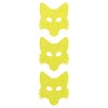 LiteMark Reflective Lemon Yellow 2 Inch Fox Sticker Decals for
