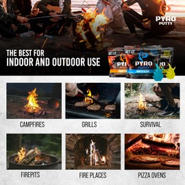 Phone Skope PYRO Putty Winter, Summer, Eco Blend, Emergency Survival Fire Starter (2 oz - Two Cans, 2-Pack Winter -20°F to 90°F)