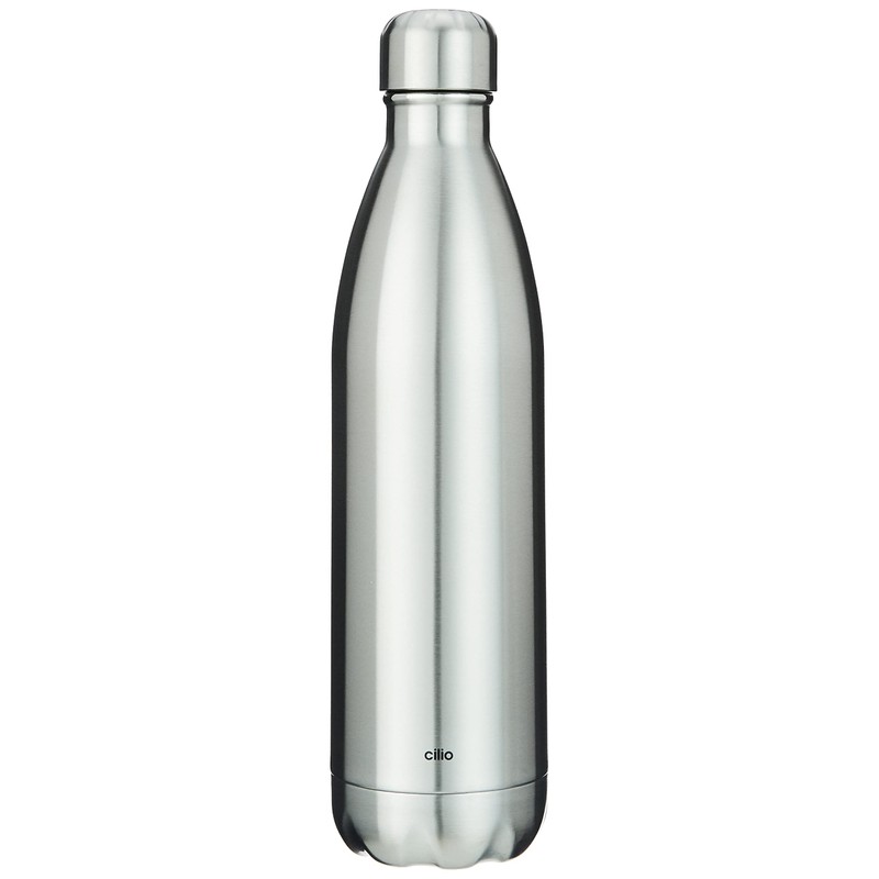 Cilio Elegant Vacuum Flask, Stainless Steel, Silver, One Size