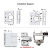 HAFELE 110 Degree Inset Hinge Without Integrated Buffering Kitchen Cabinet