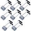 8 Pcs Universal Spring Door Closer, Butterfly Spring with Rubber