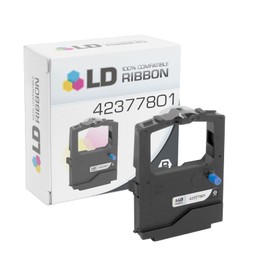 LD Products Compatible Printer Ribbon Cartridge Replacement for Okidata 42377801 (Single Black) Compatible with The Following Okidata Printer Model Microline 420
