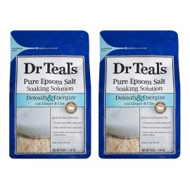 Dr Teals Epsom - Solución De Remojo De Sal Con Jengibre Y Ar