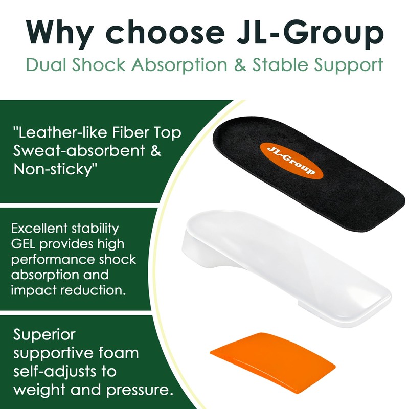 JL-Group 0.4 inch Heel Lifts Inserts for Achilles Tendonitis
