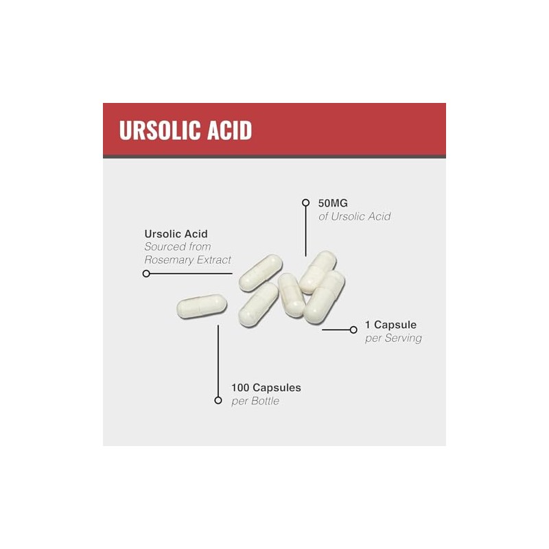 MAAC10 Formulas - Ácido Ursólico 50 m- 100 Cápsulas -