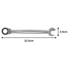 TONE Quick Ratchet Glasses Wrench RMQ-17 Double Side Width 0.7