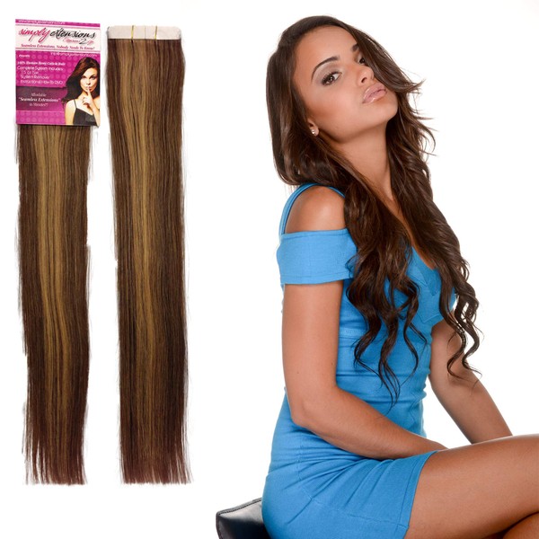 Simply Extensions Remy Double Sided Tape in Hair Extensions Human