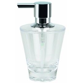 Spirella Max Light Clear Soap Dispenser Acrylic Transparent Height 14.5 cm x Width 8.5 cm
