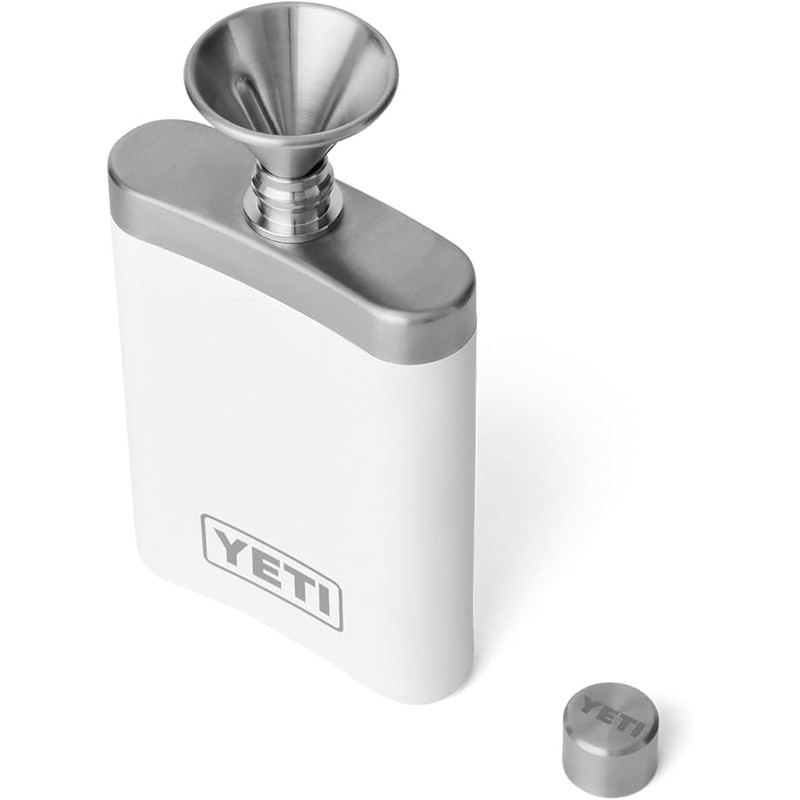 YETI Rambler Hip Flask, White, 7 oz