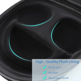 XANAD Carrying Case for Sony WH-CH720N Noise Cancelling Wireless Bluetooth Headphones (Black Lining)
