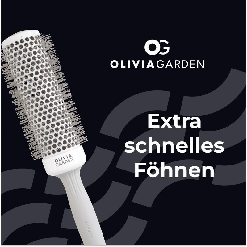 Olivia Garden - Expert Blowout Speed White and Grey Hairbrush
